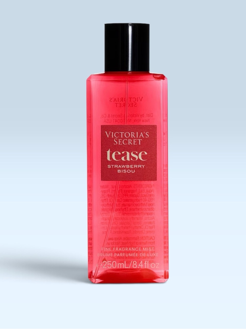 Victoria's Secret Tease Strawberry Pink Body Mist Bottle